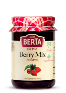 Aunt Berta's Berry Mix delicacy preserve and marmalade